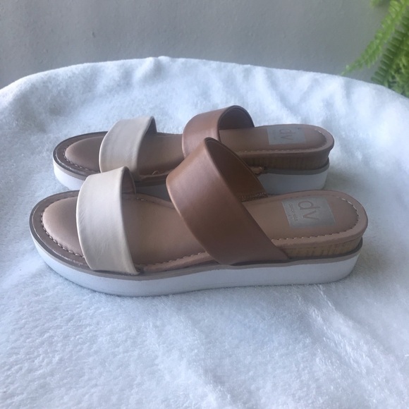 DV Dolce Vita Nilo Platform Double strap slides Slip on sandal size 6 NW… - Picture 3 of 9